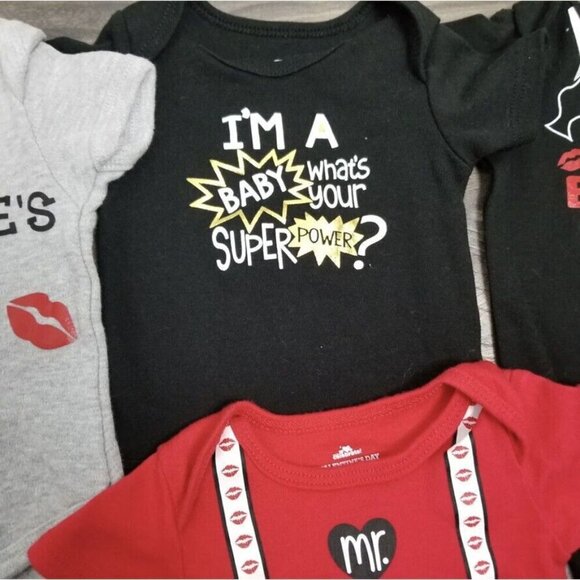 Baby 0-3 Months Body Suits One Piece Valentine Nephew Auntie Cute First Outfit - Picture 3 of 5